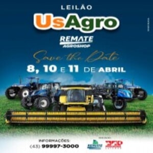 1° Leilão Virtual Us Agro | Tratores, Colheitadeiras, Pulverizadores e Implementos