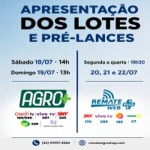LIVE - Leilão Select Máquinas Remate Agroshop 5ª Etapa